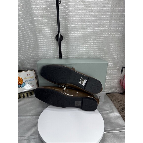 (E) C.Paravano Chocolate Patent Leather Mary Jane Ballet Flats*(Size Various) - Picture 7 of 11